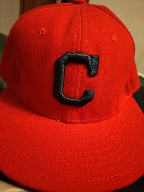MLB Cleveland Guardians Indians New Era On Field Fitted Hat Size 7 1/2